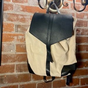 Deux Lux Backpack in Canvas with Black Details